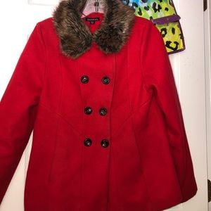 Belk Red Coat.